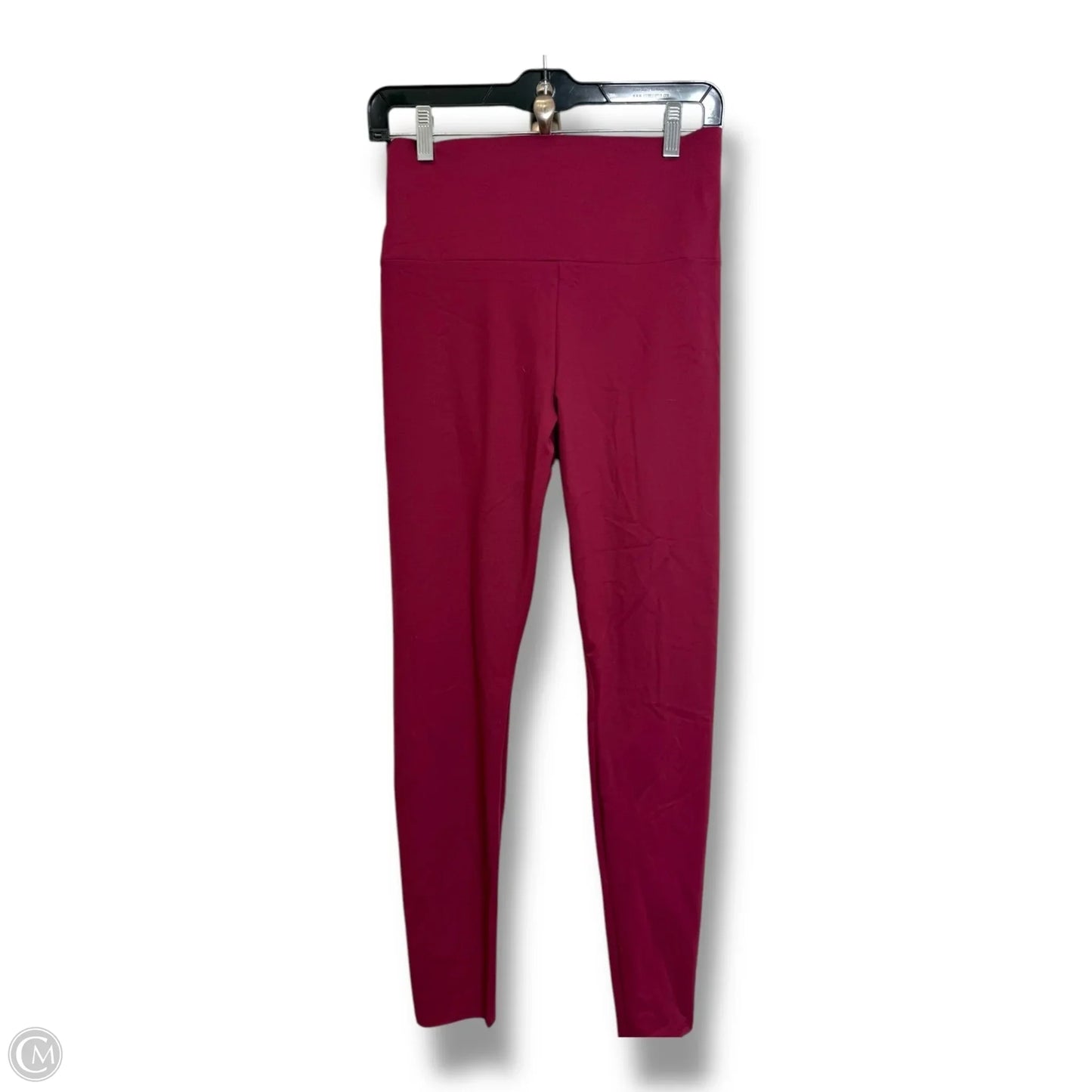 Athletic Leggings By Miraclesuit In Maroon, Size: L