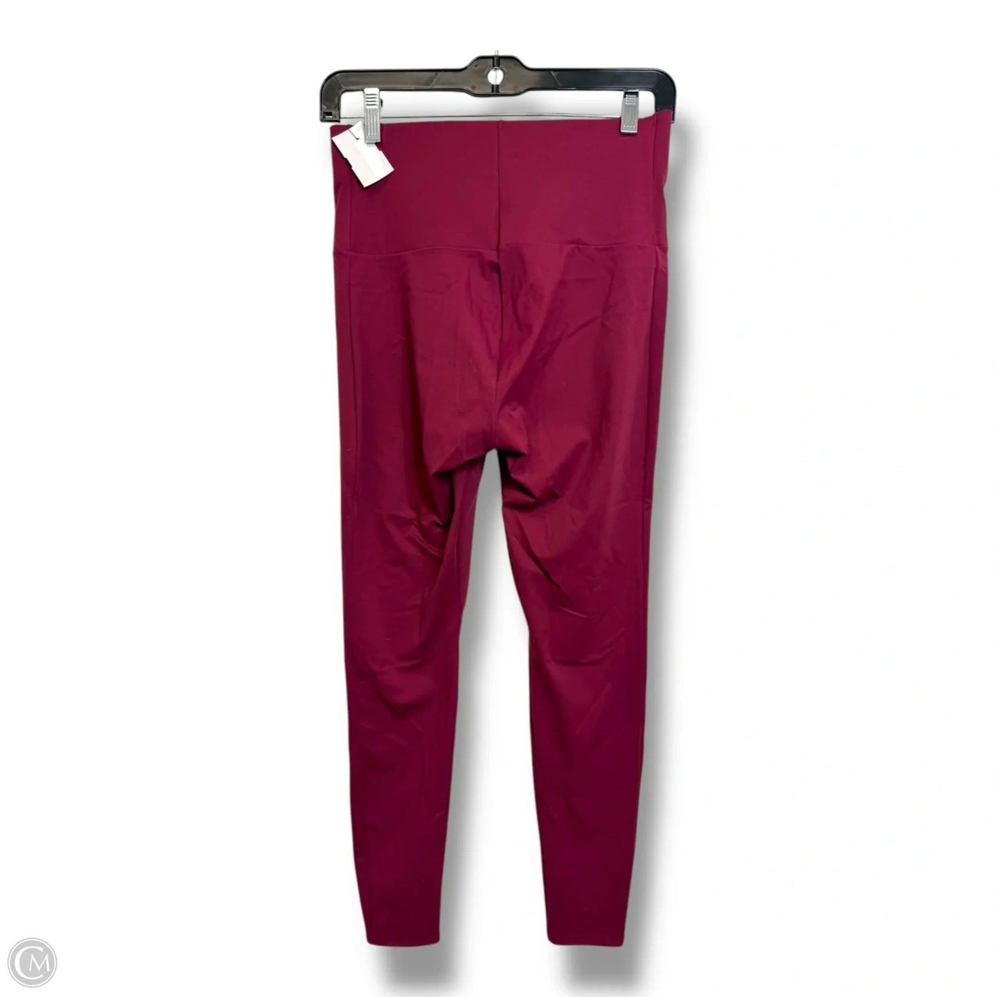 Athletic Leggings By Miraclesuit In Maroon, Size: L