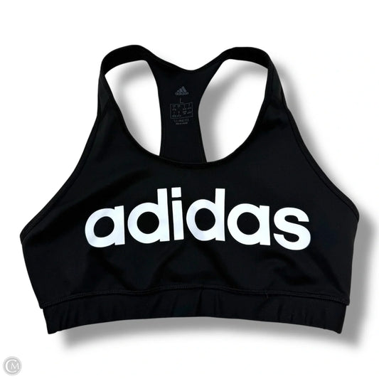 Athletic Bra By Adidas In Black, Size: L