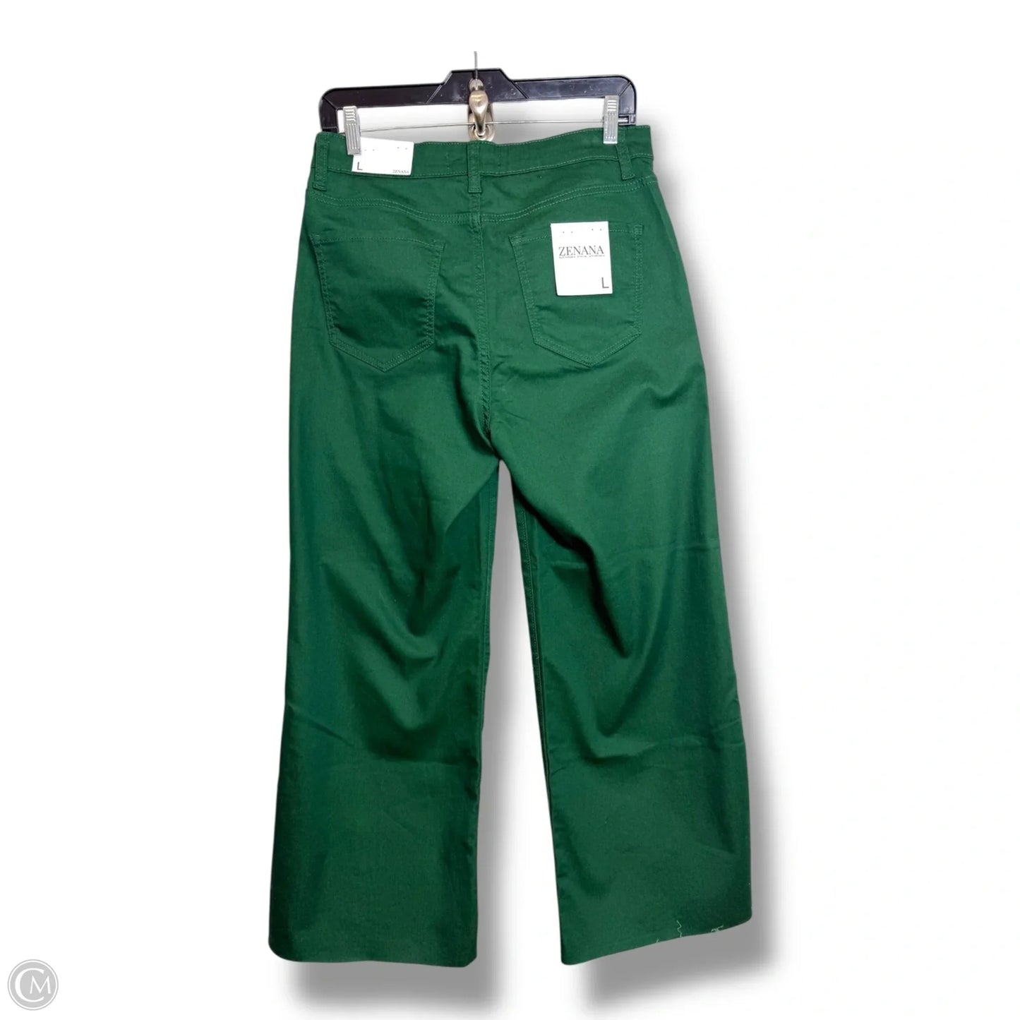 Pants Wide Leg By Zenana Outfitters In Green, Size: L