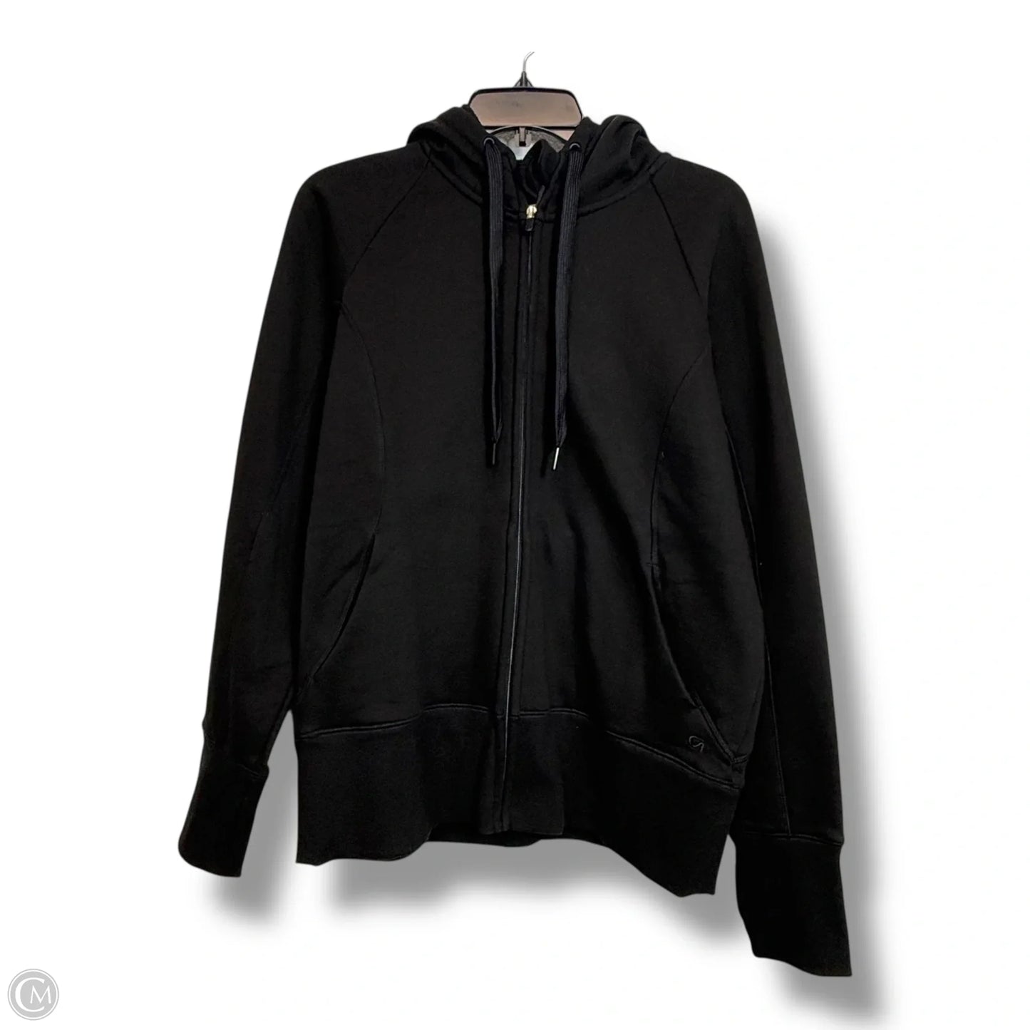 Athletic hoodie Jacket By Gapfit In Black, Size: L