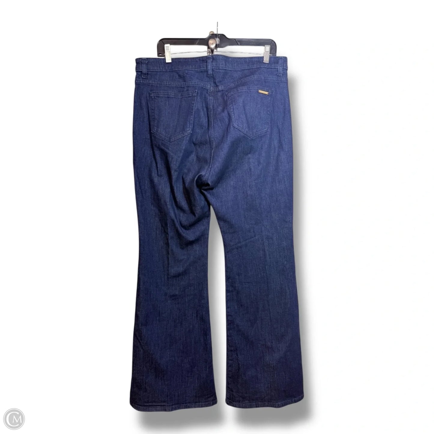 Jeans Flared By Michael By Michael Kors In Blue Denim, Size: 14