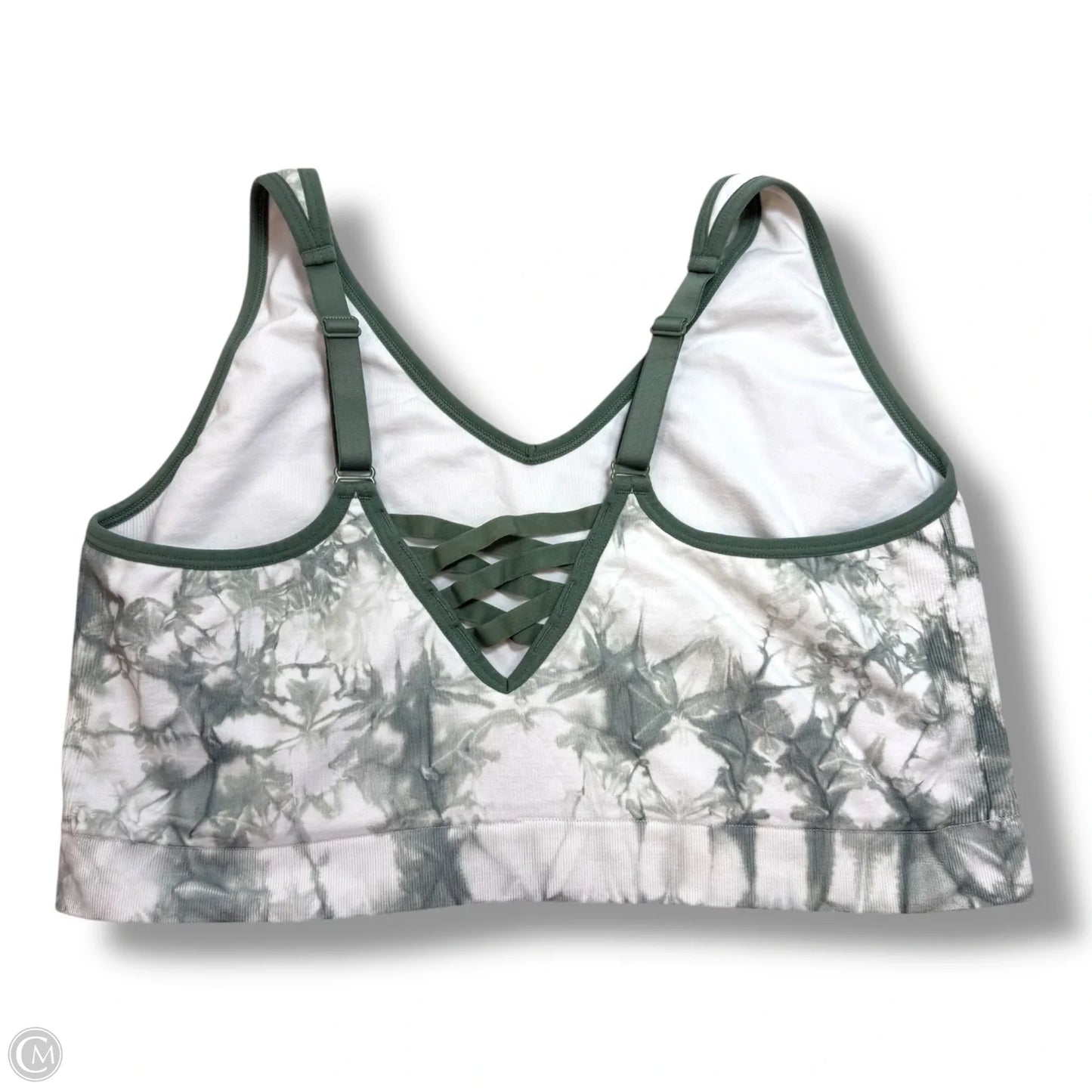 Athletic Bra By Cacique In Tie Dye Print, Size: 22