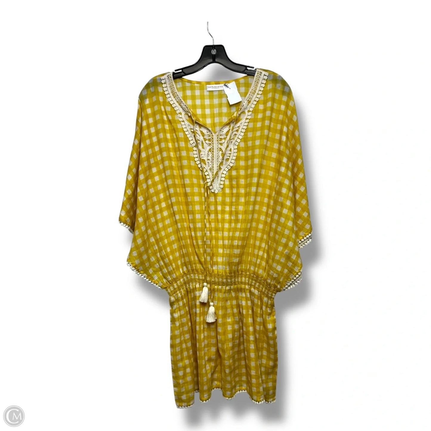 Swimwear Cover-up By Clothes Mentor In Checkered Pattern, Size: Osfm