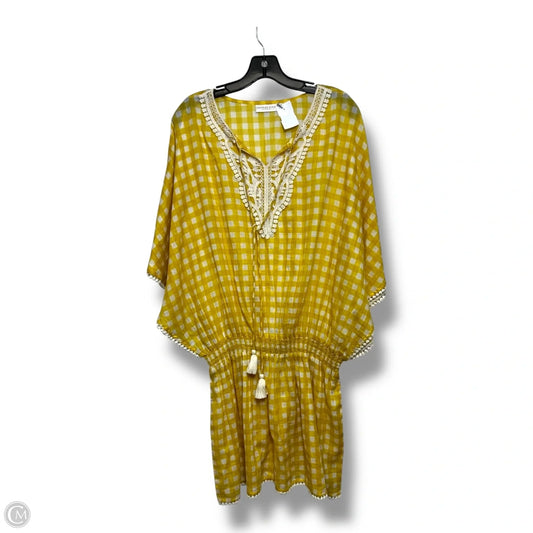 Swimwear Cover-up By Clothes Mentor In Checkered Pattern, Size: Osfm