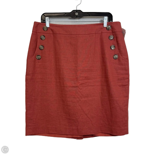 Skirt Mini & Short By Loft In Coral, Size: 12