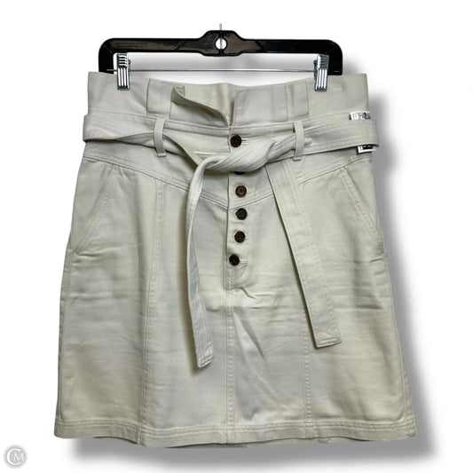 Skirt Mini & Short By Banana Republic In Ivory, Size: 10