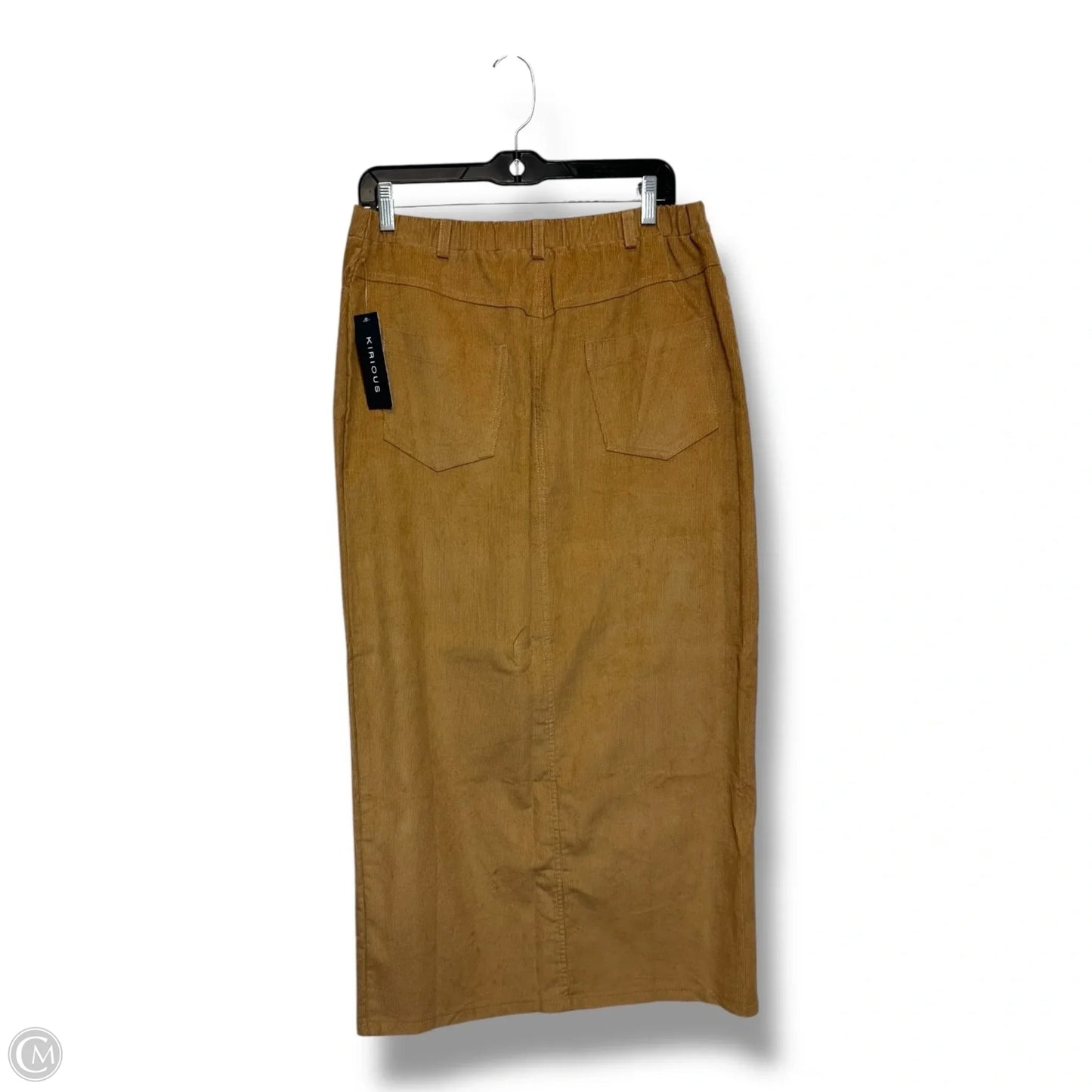 Skirt Midi By Clothes Mentor In Tan, Size: Xl