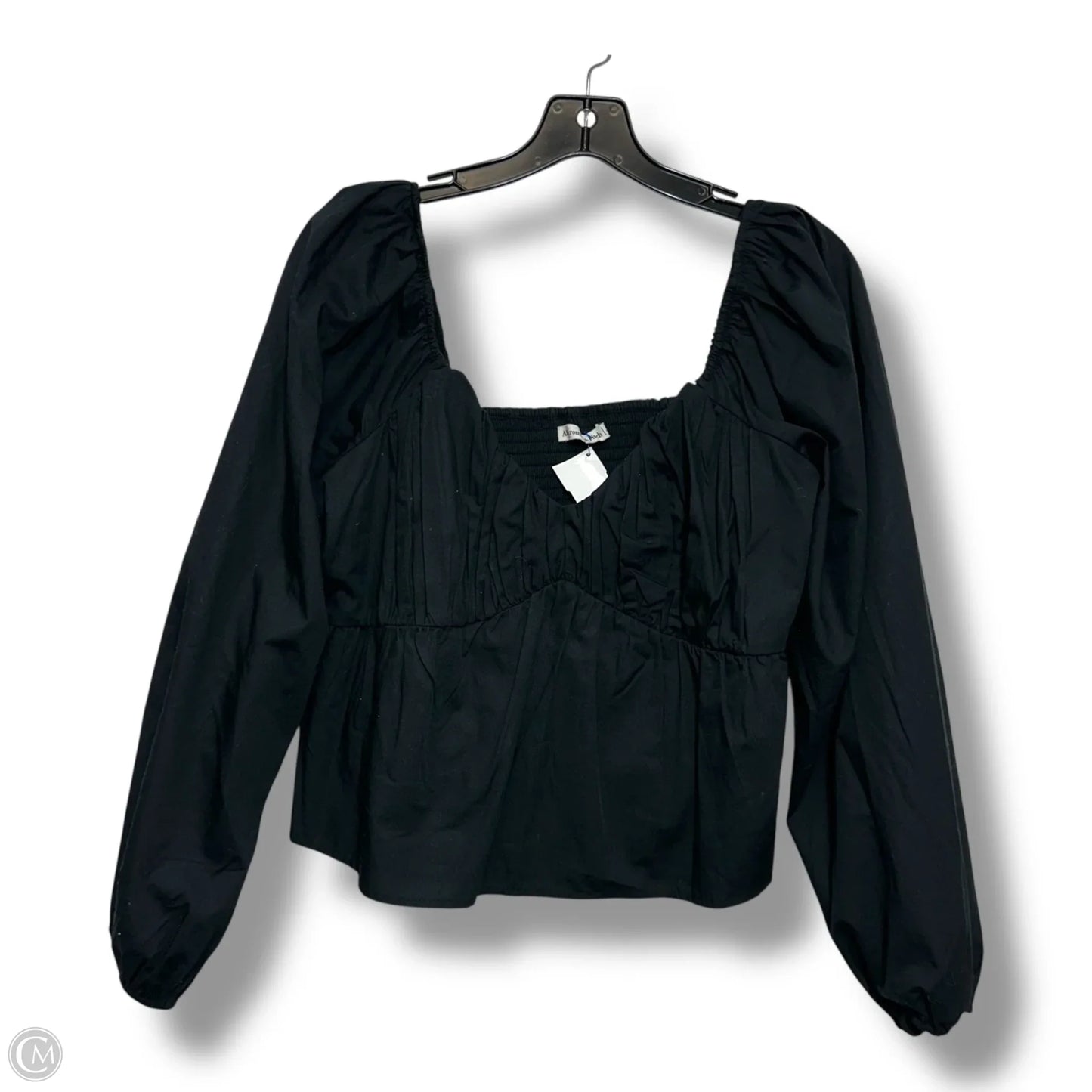 Top Long Sleeve By Abercrombie And Fitch In Black, Size: L