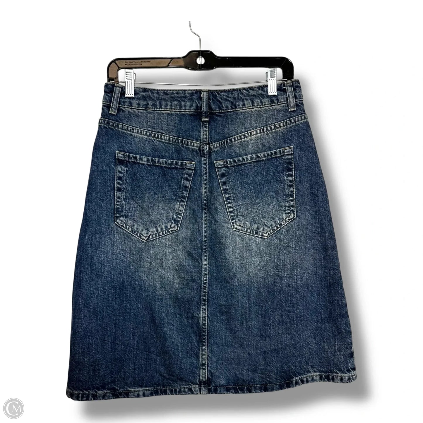 Skirt Mini & Short By Top Shop In Blue Denim, Size: 4