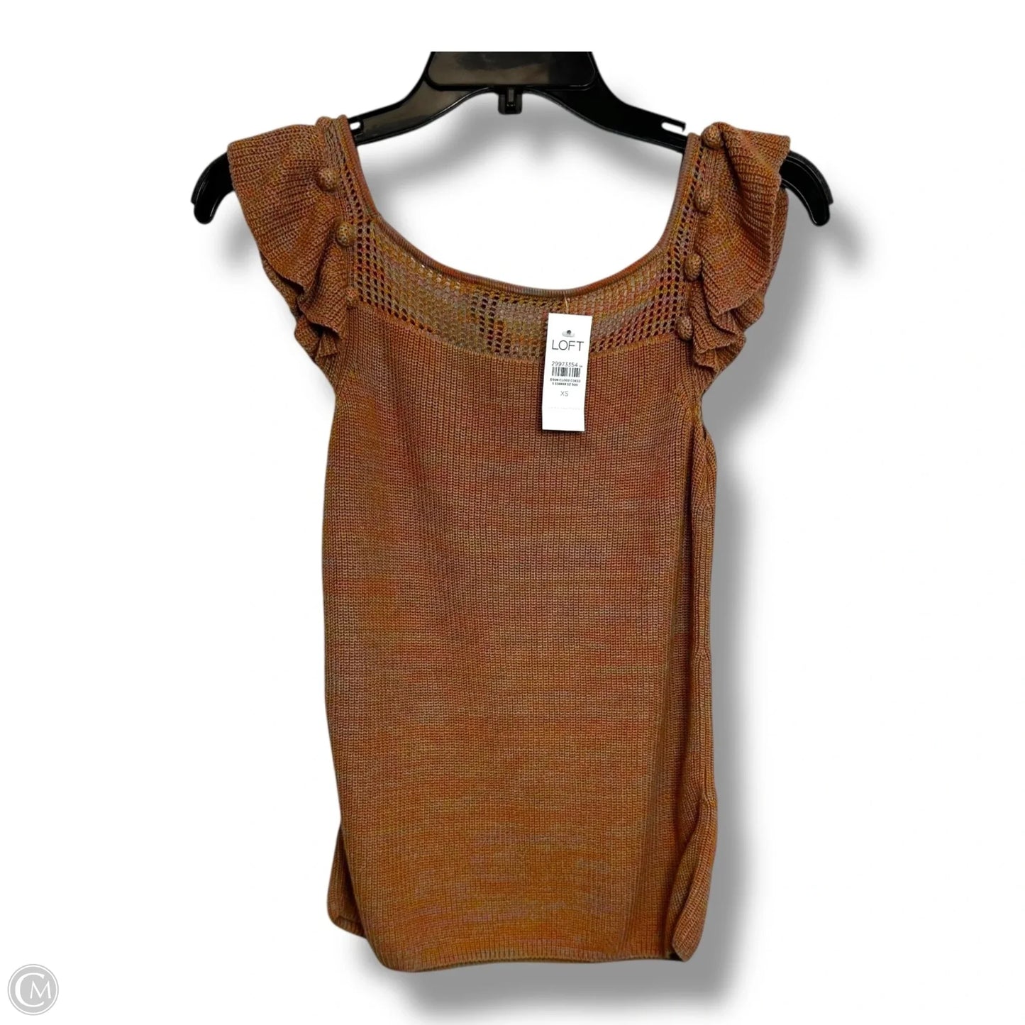 Top Sleeveless By Loft In Orange, Size: Xs