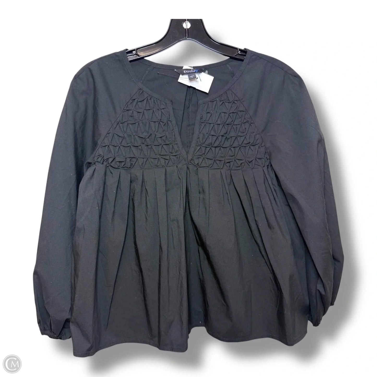 Top 3/4 Sleeve By Express In Black, Size: S