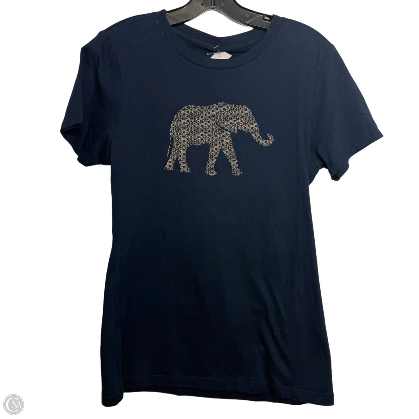 Top Short Sleeve Basic By Bass In Navy, Size: L