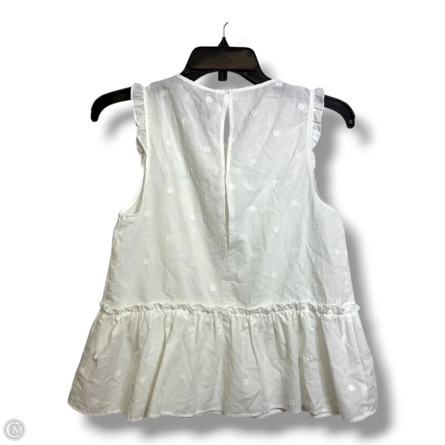 Top Sleeveless By Zara In White, Size: Xs
