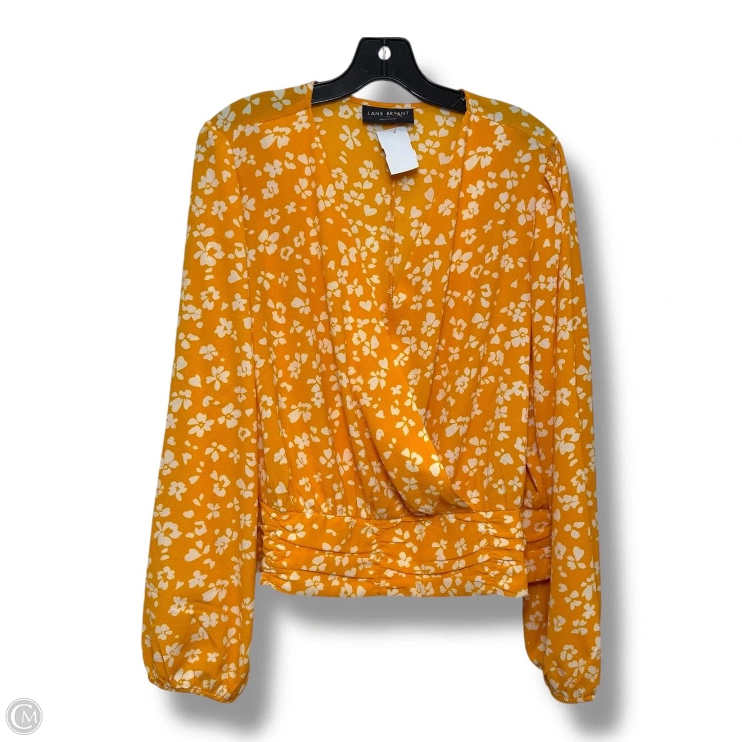 Top Long Sleeve By Lane Bryant In Gold, Size: 2x