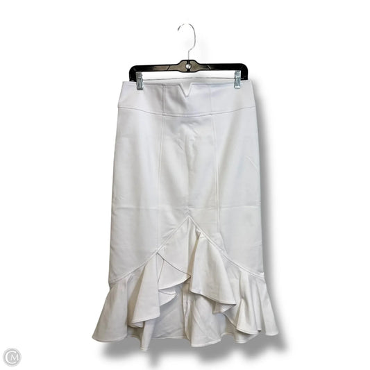Skirt Midi By New York And Co In White, Size: 10