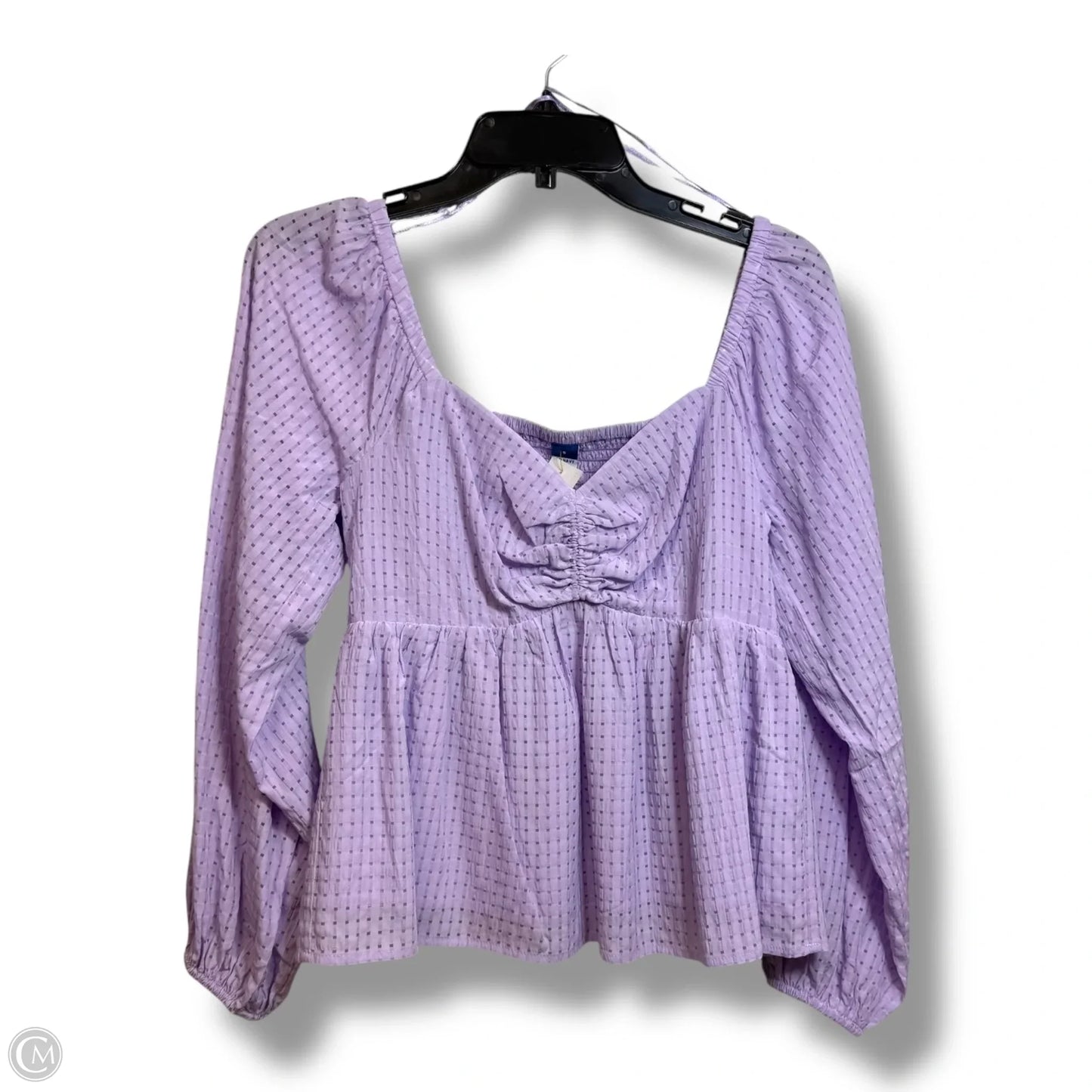 Top Long Sleeve By Old Navy In Purple, Size: S