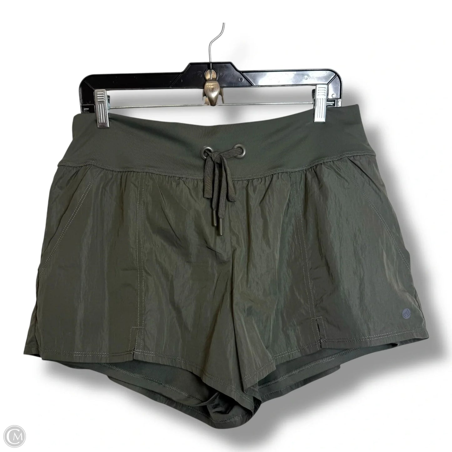 Athletic Shorts By Apana In Green, Size: L