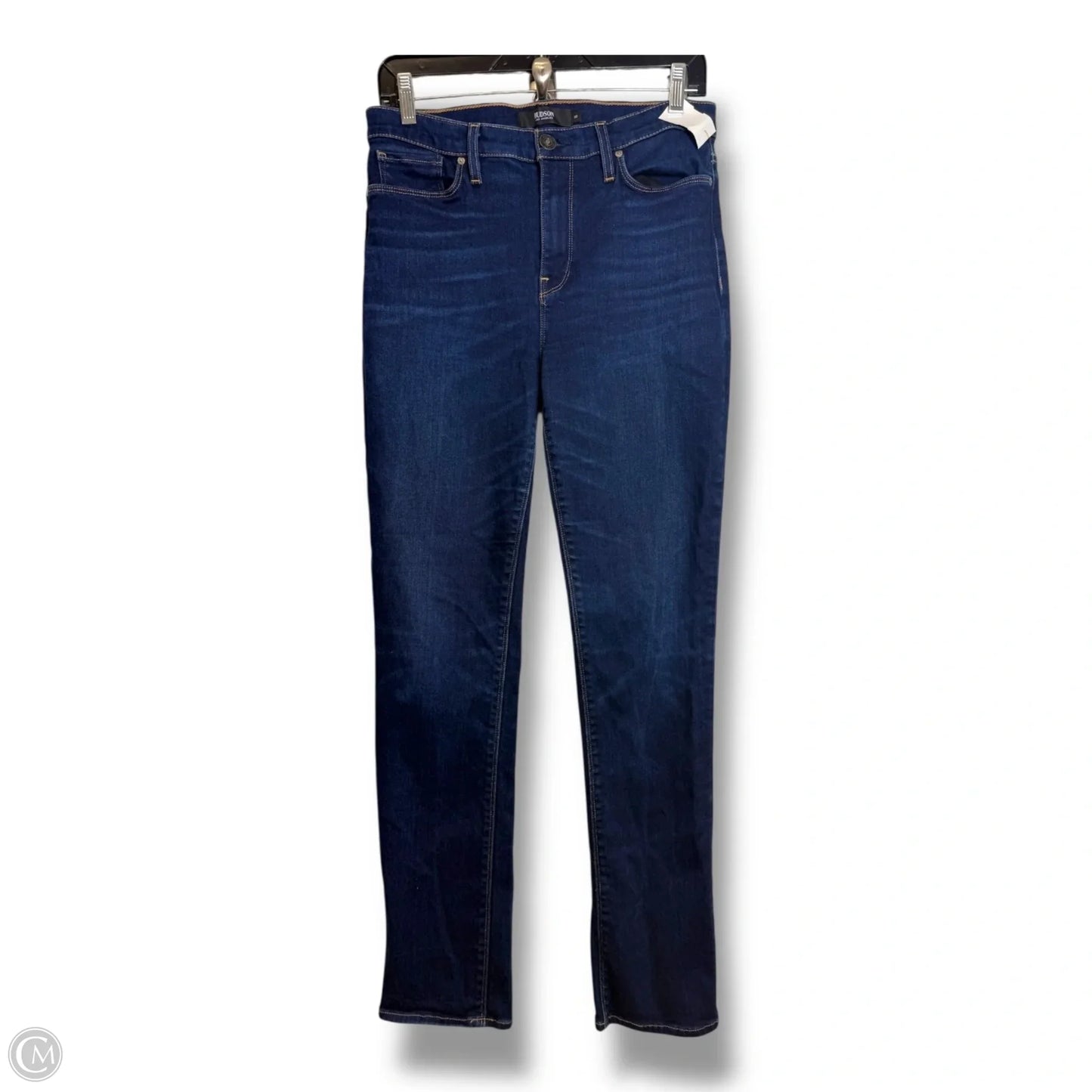 Jeans Straight By Hudson In Blue Denim, Size: 10