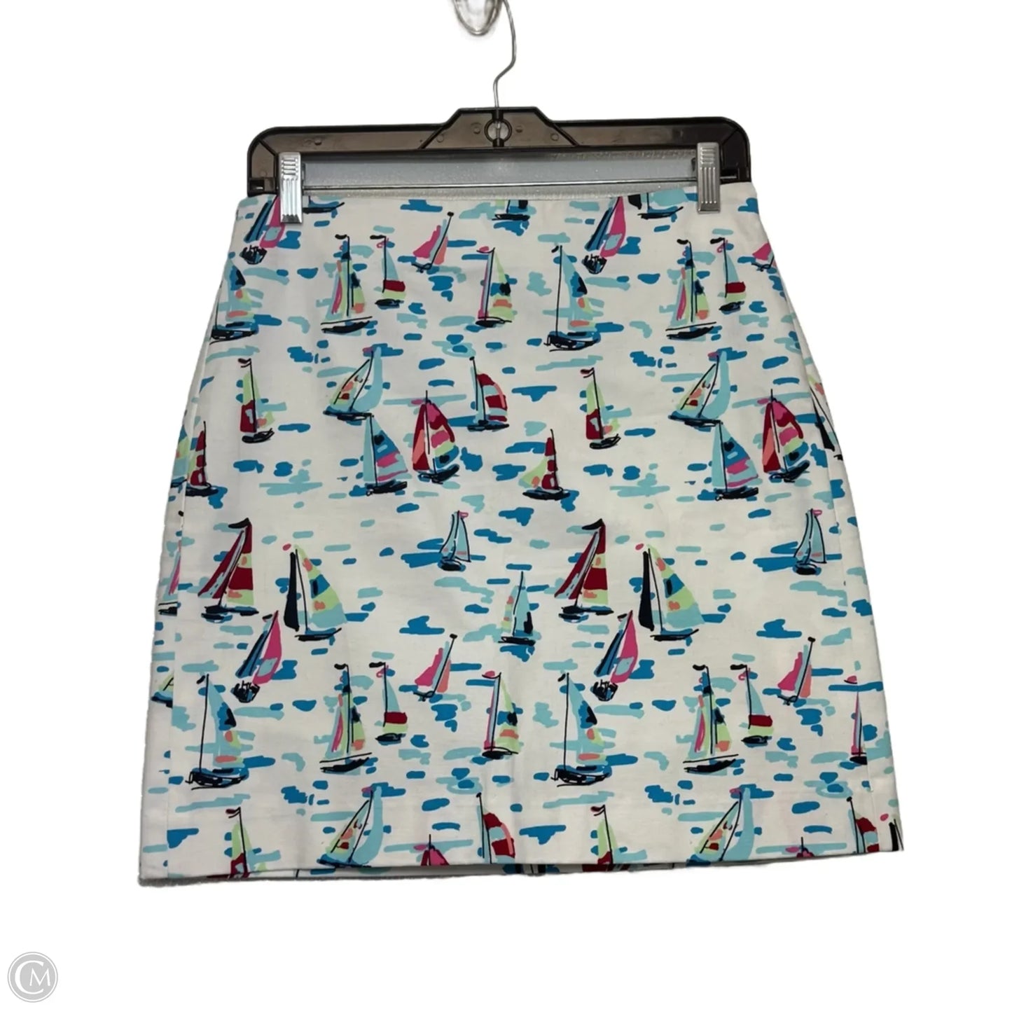 Skirt Mini & Short By Talbots In Nautical Print, Size: 4p