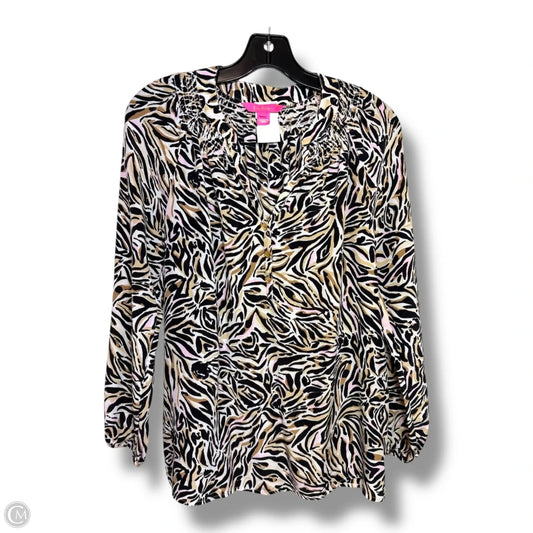 Top Long Sleeve Designer By Lilly Pulitzer In Animal Print, Size: S