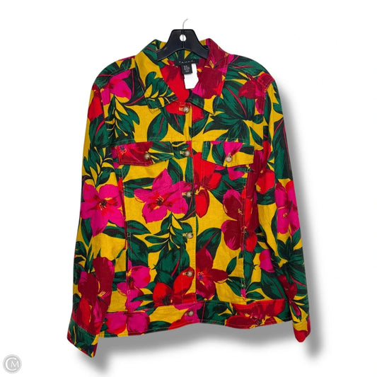 Jacket Other By Tahari By Arthur Levine In Floral Print, Size: 1x