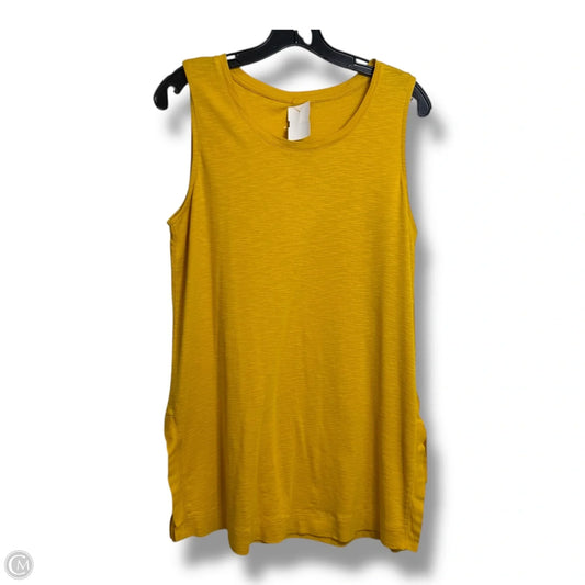 Top Sleeveless By J. Jill In Yellow, Size: M