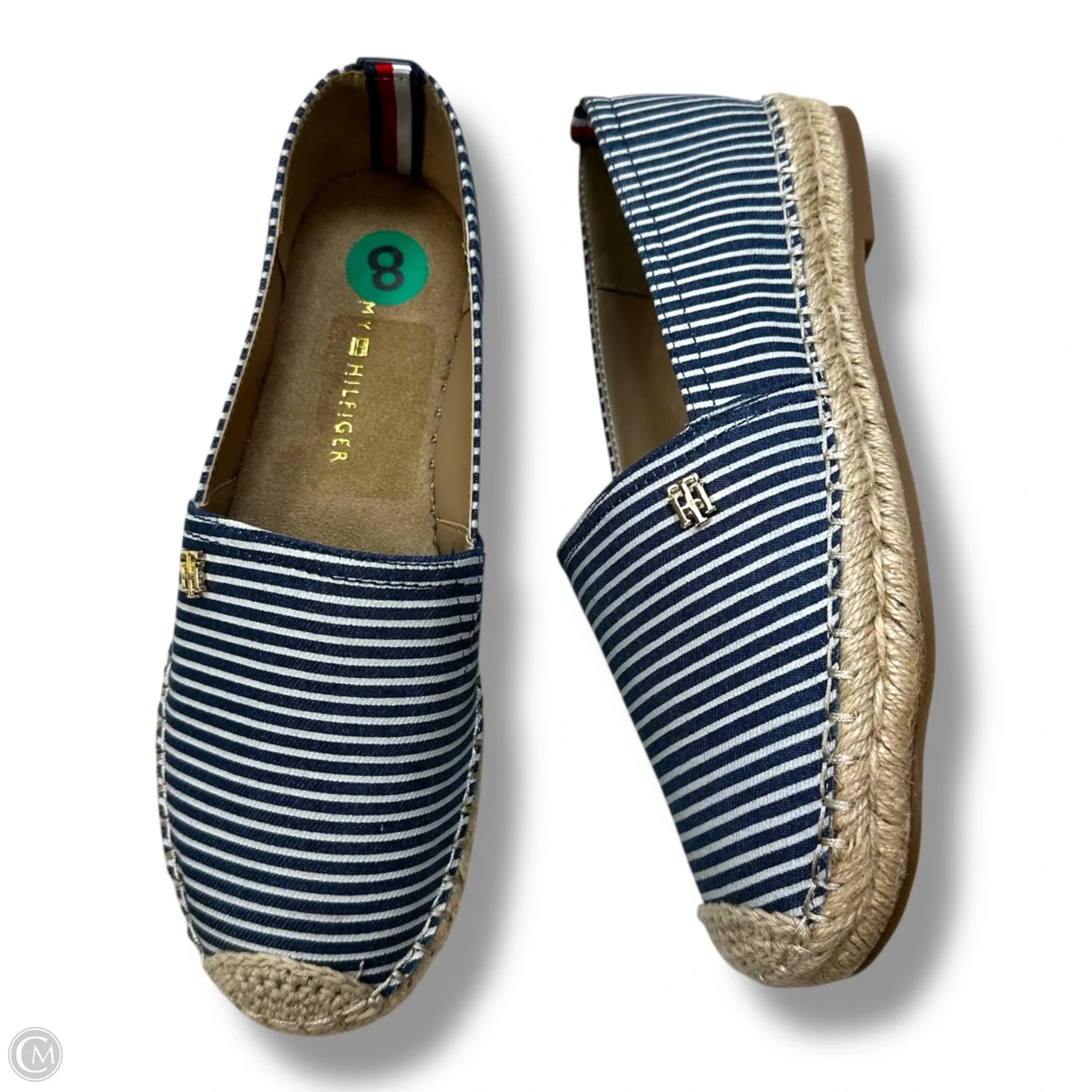 Shoes Flats By Tommy Hilfiger In Striped Pattern, Size: 8