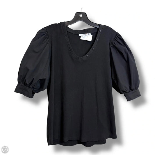 Top Short Sleeve Basic By Chicos In Black, Size: Xl