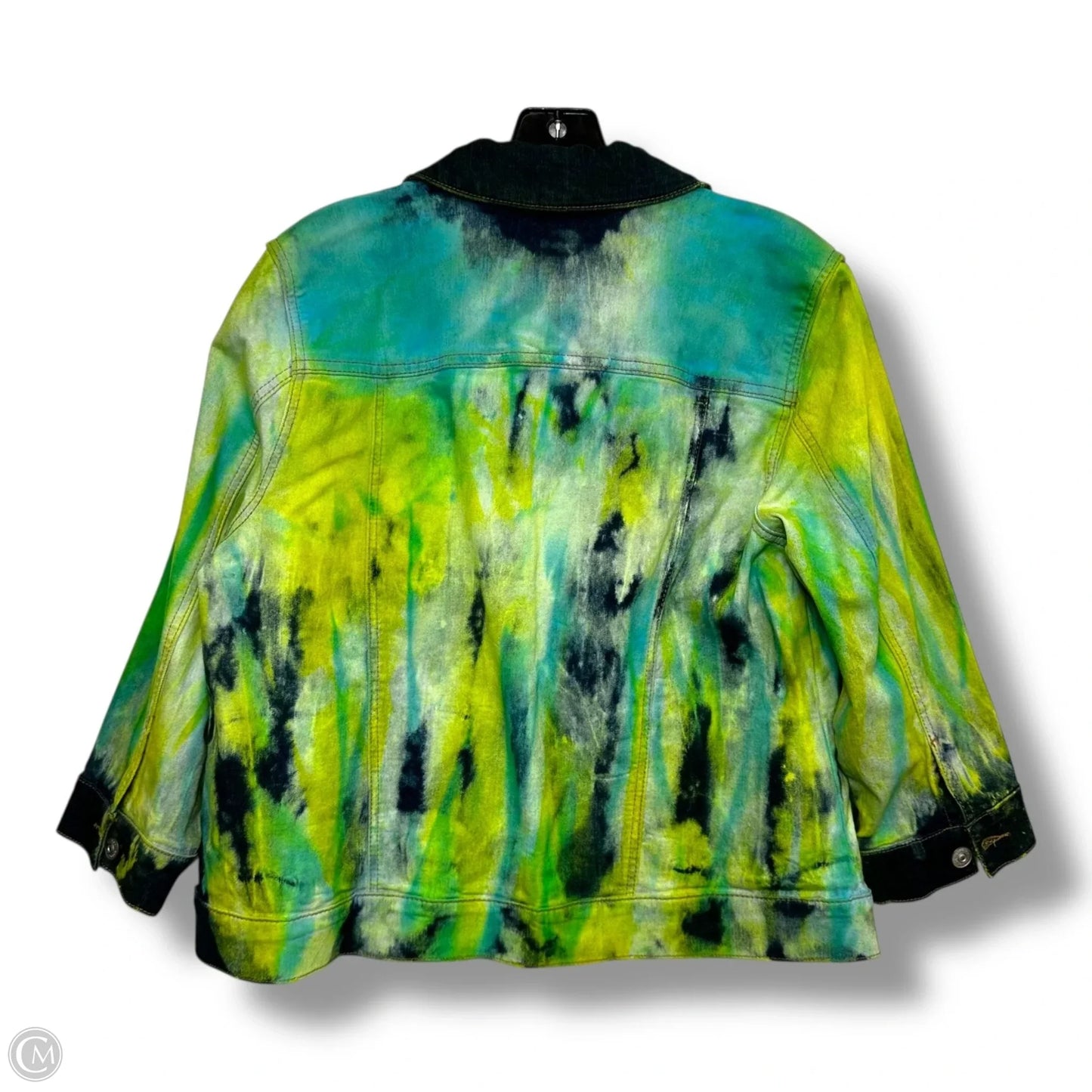 Jacket Denim By Logo In Tie Dye Print, Size: 10