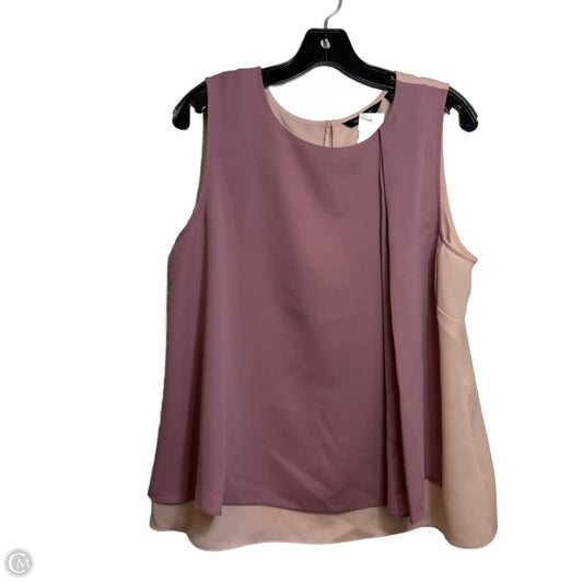 Top Sleeveless By H For Halston In Mauve, Size: Xl