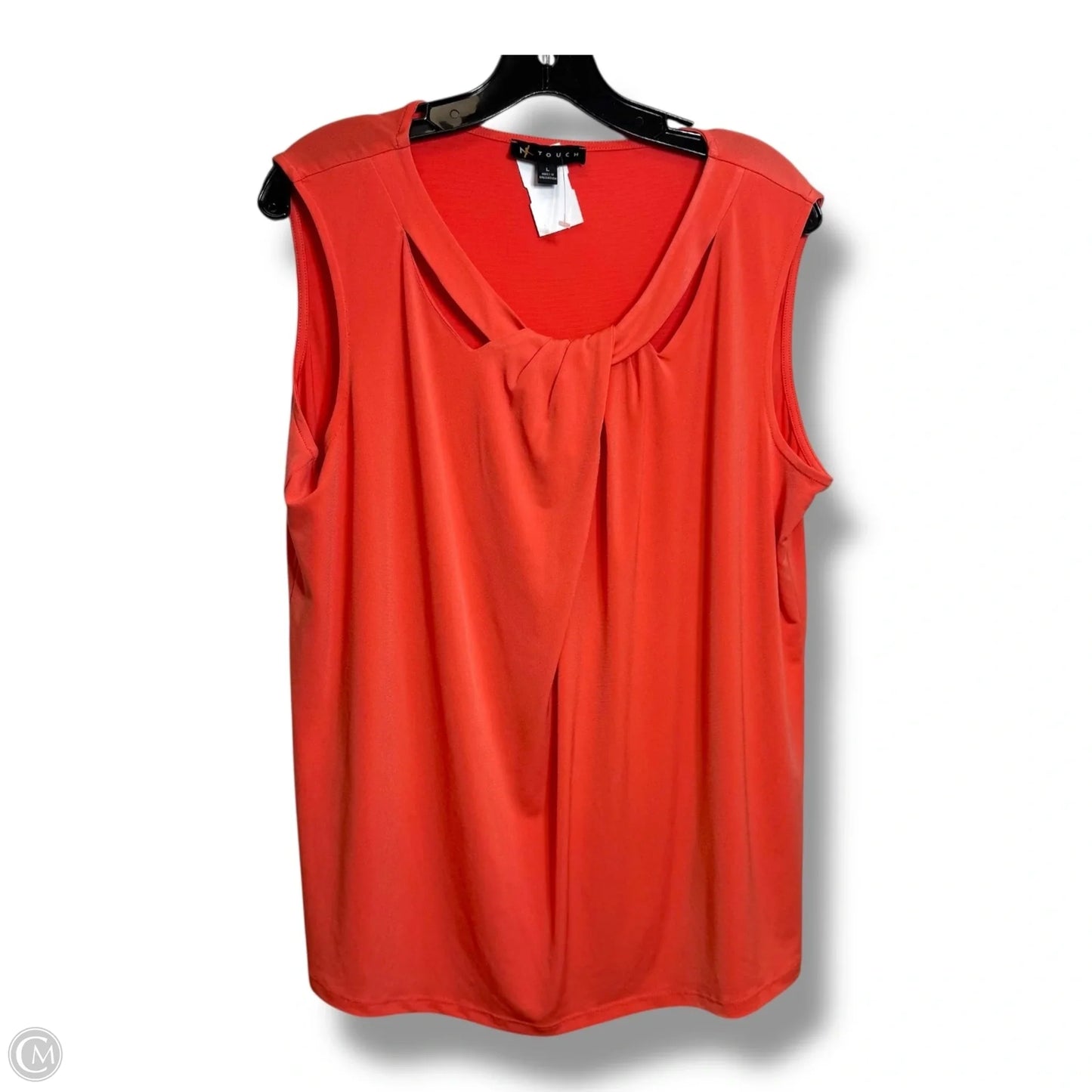 Top Sleeveless By N Touch In Coral, Size: L