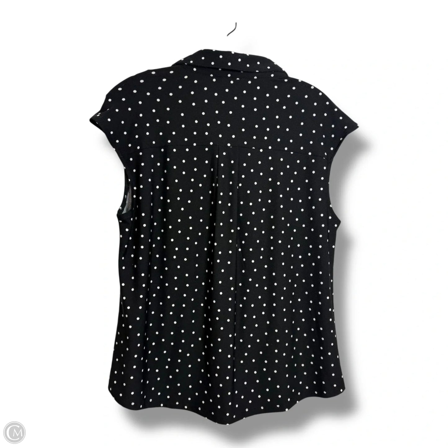 Top Sleeveless By Cmf In Polkadot Pattern, Size: S
