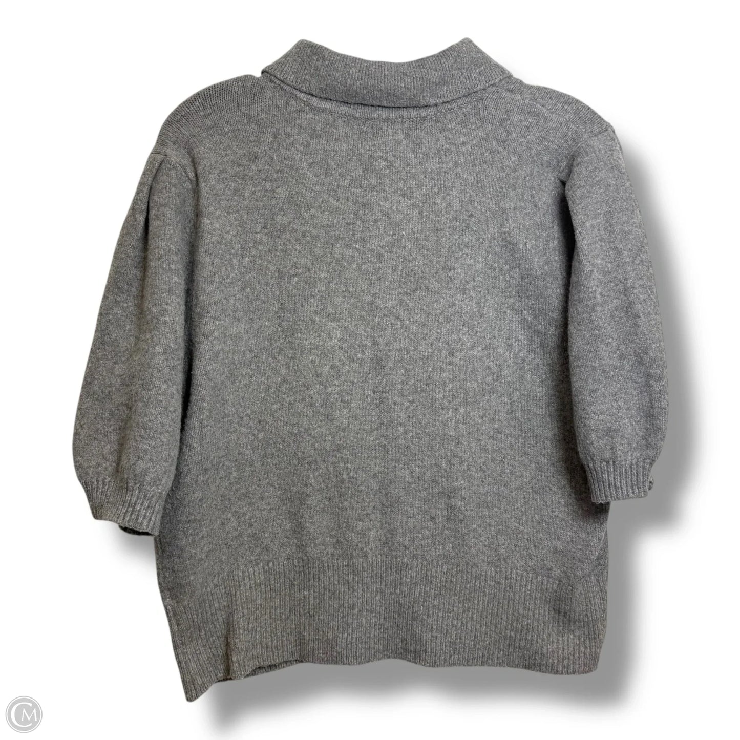 Sweater Short Sleeve By A New Day In Grey, Size: M