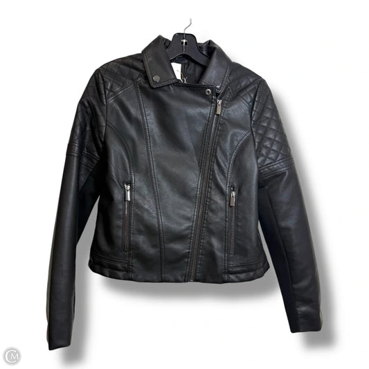 Jacket Moto By New York And Co In Black, Size: Xs