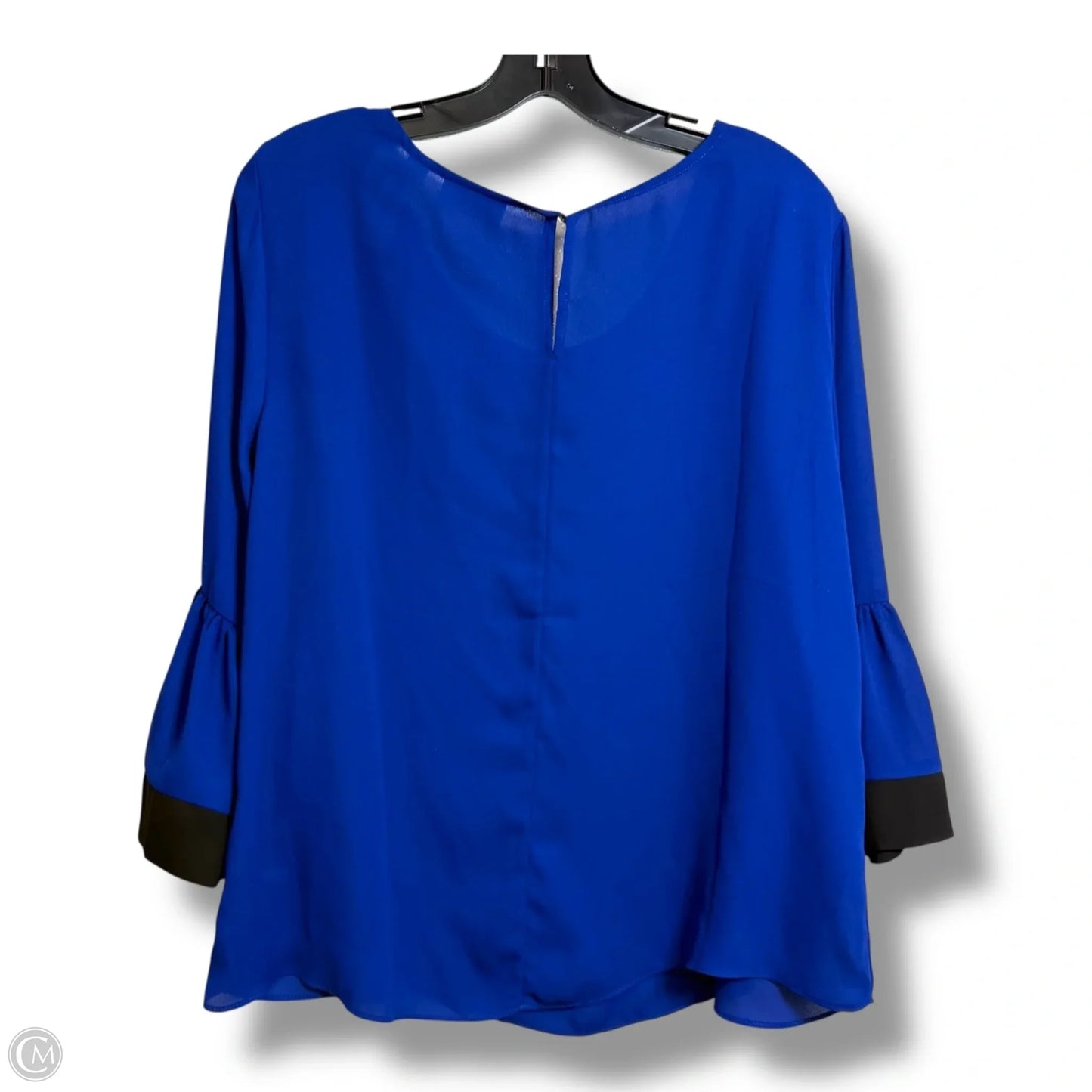 Top Short Sleeve By New York And Co In Blue, Size: L