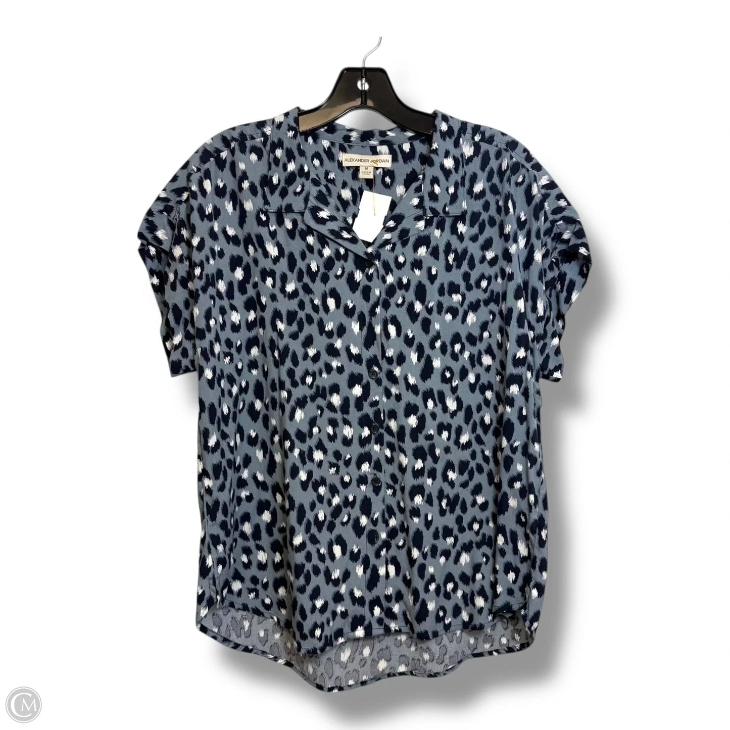 Top Short Sleeve By Clothes Mentor In Animal Print, Size: M