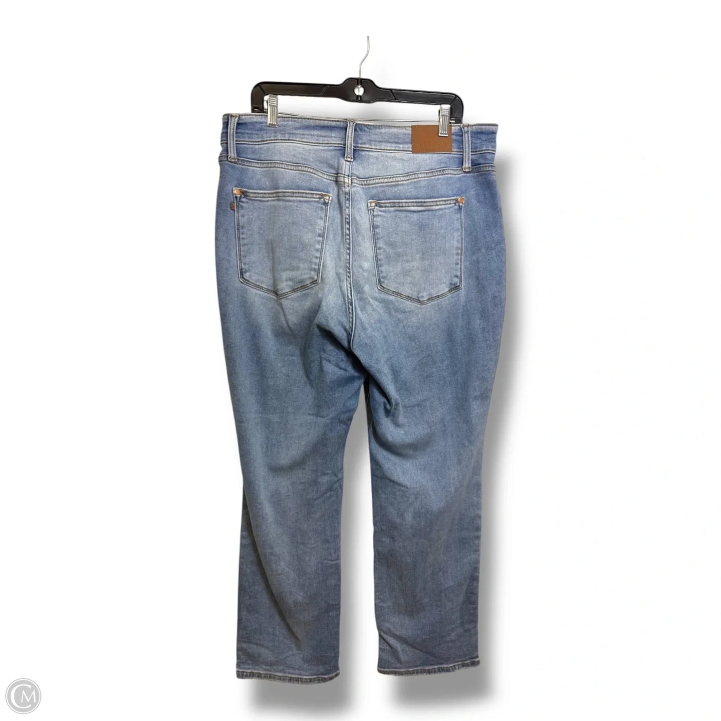 Jeans Straight By Judy Blue In Blue Denim, Size: 16