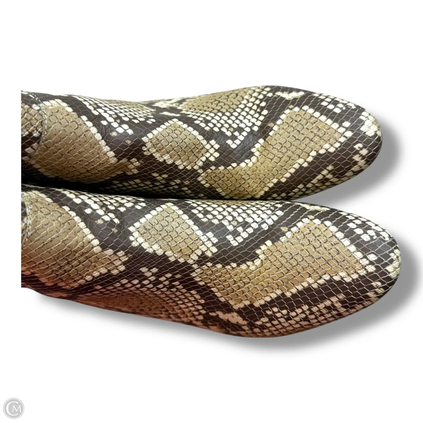 Boots Ankle Heels By Lauren By Ralph Lauren In Snakeskin Print, Size: 8.5