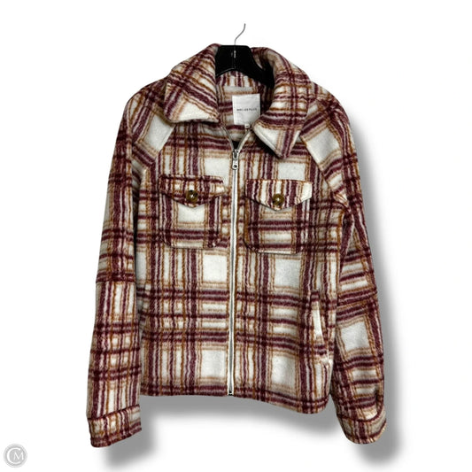 Jacket fleece By Avec Les Filles In Plaid Pattern, Size: Xs