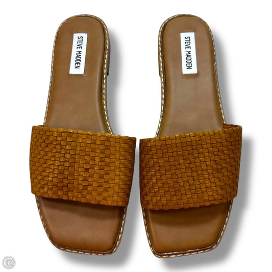 Sandals Flats By Steve Madden In Tan, Size: 9.5