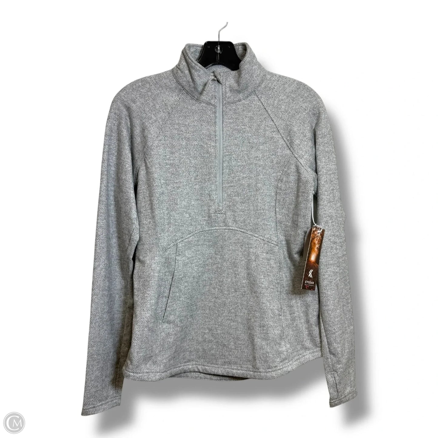 Athletic Jacket By Kyodan In Grey, Size: Sp