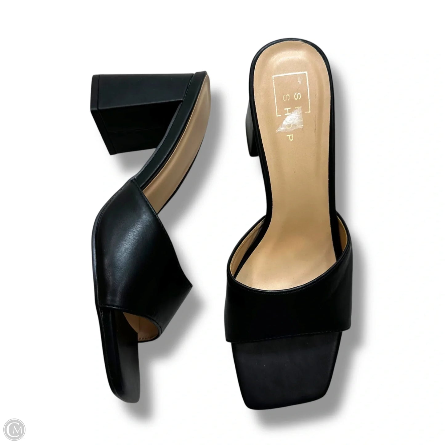 Sandals Heels Block By Shu Shop In Black, Size: 8.5