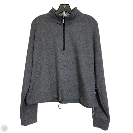 Athletic Jacket By Calvin Klein Performance In Grey, Size: Xl