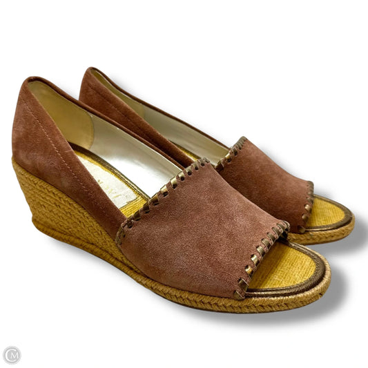 Shoes Heels Wedge By Jack Rogers In Mauve, Size: 8.5