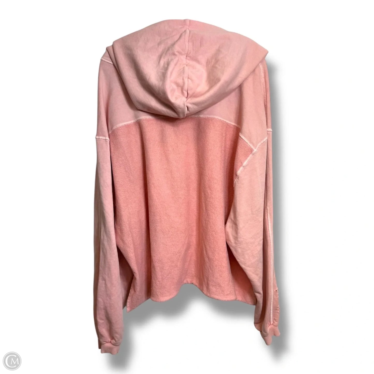 Sweatshirt Hoodie By Cme In Pink, Size: L