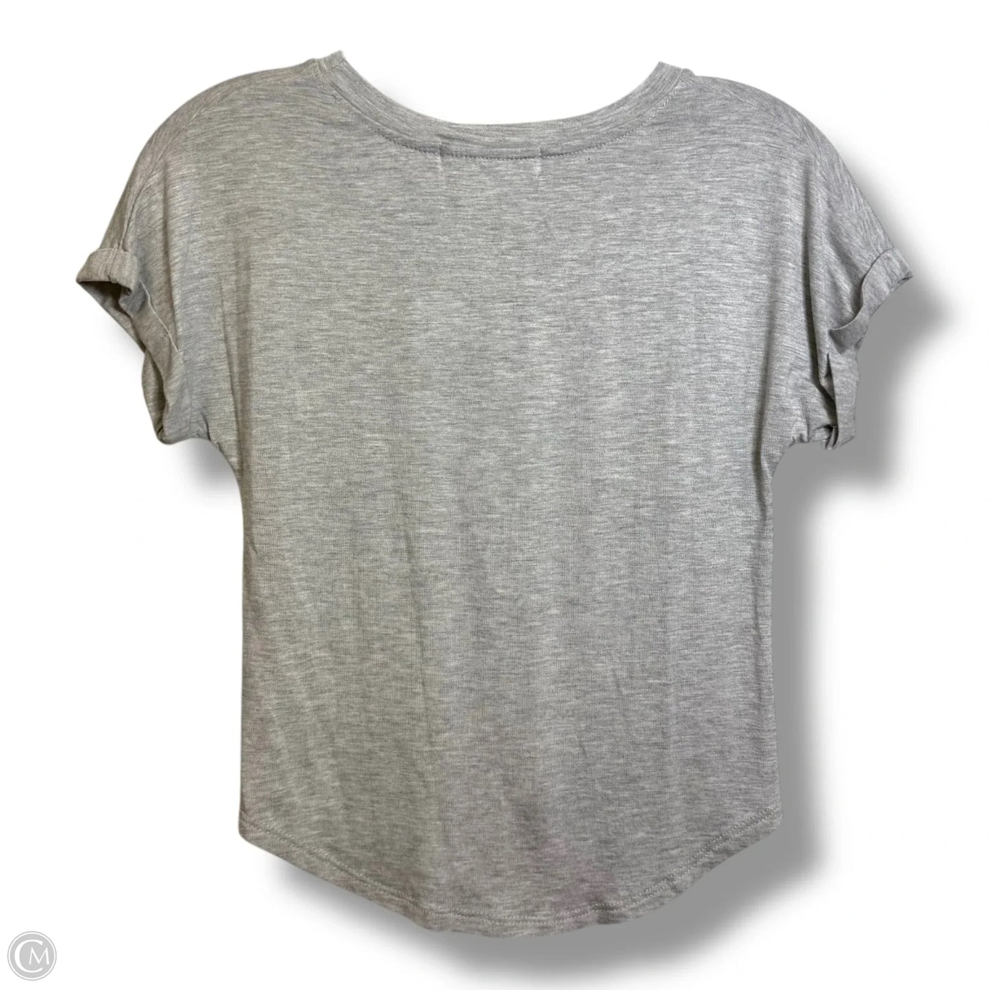 Top Short Sleeve Basic By Cme In Grey, Size: S