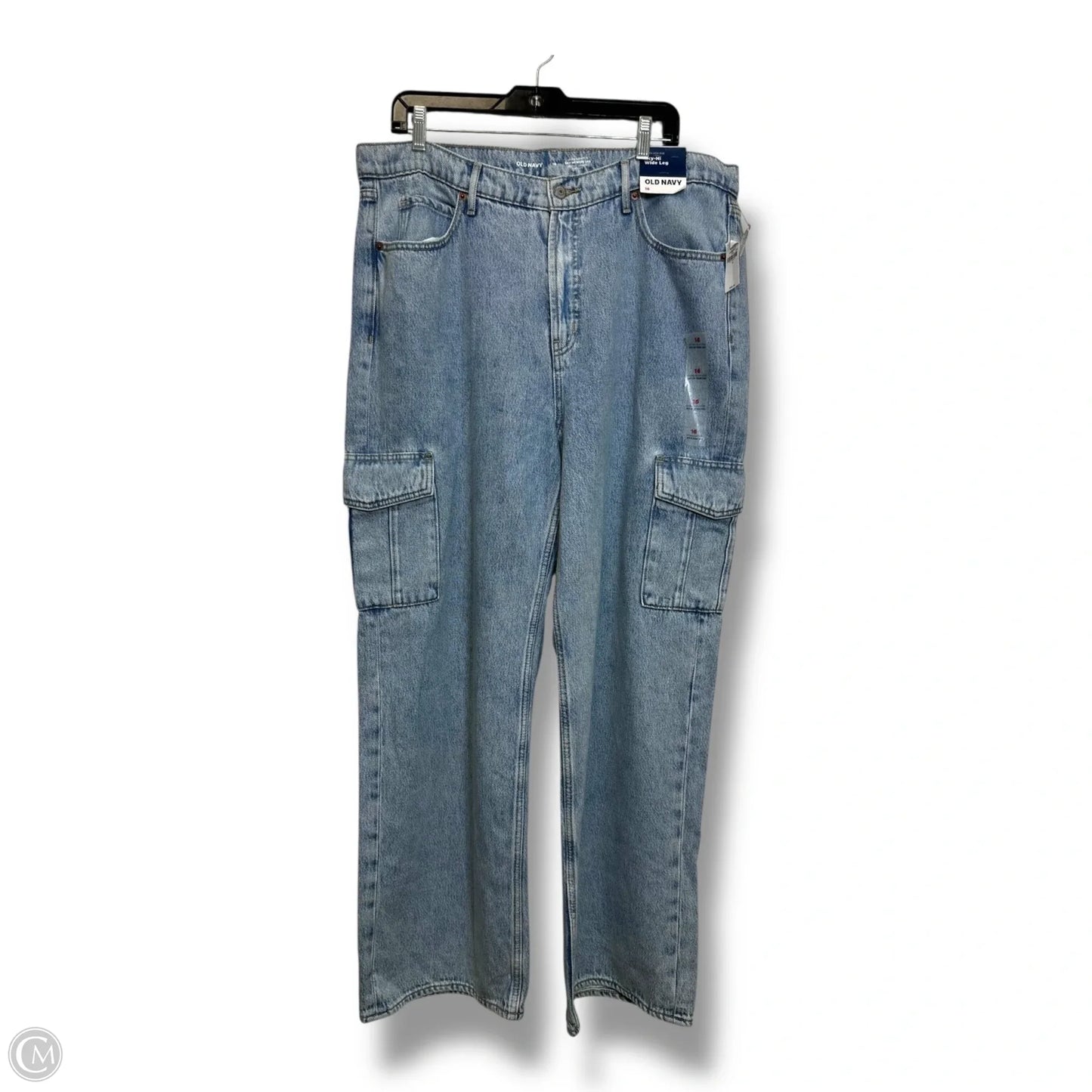 Jeans Wide Leg By Old Navy In Blue Denim, Size: 16