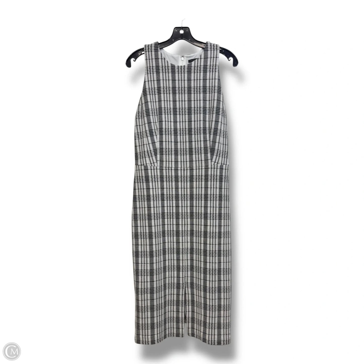 Dress Casual Midi By Ann Taylor In Black & White, Size: 10