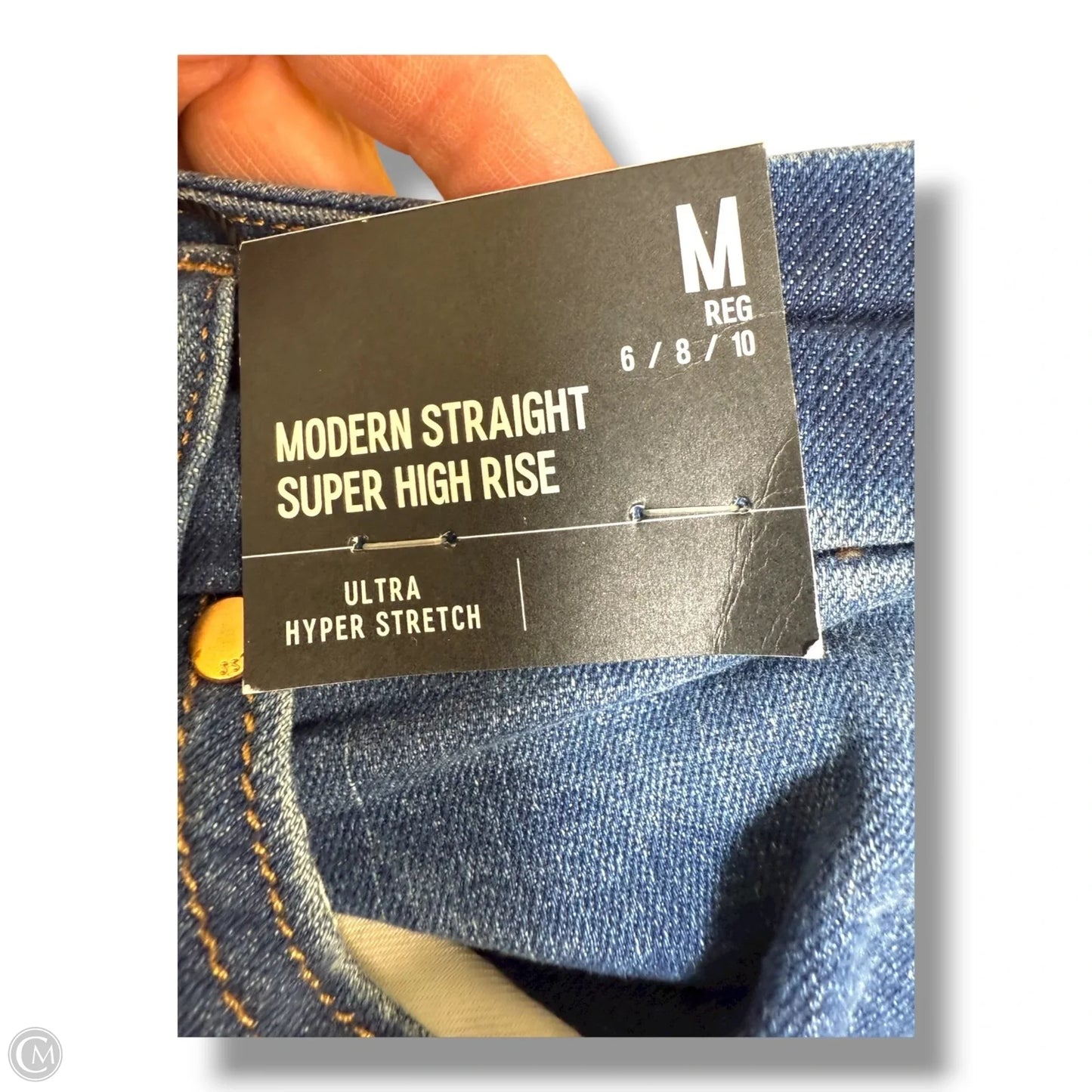 Jeans Straight By Express In Blue Denim, Size: M